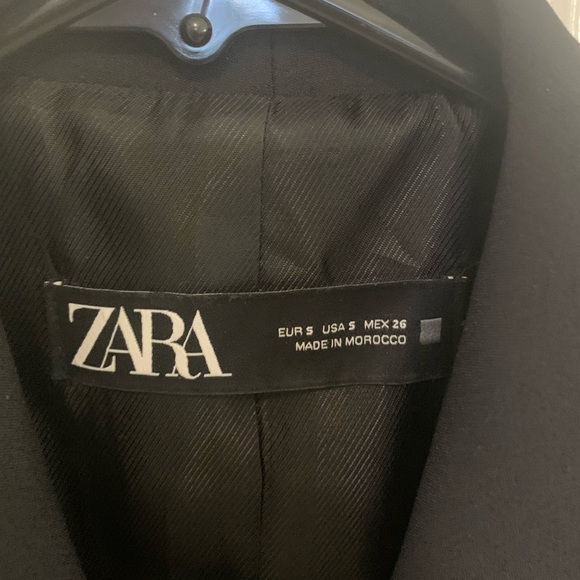 ZARA BLACK FROCK COAT SIZE SMALL - Picture 6 of 9